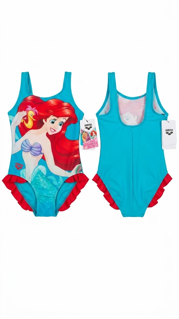 Arena, costume intero nuoto bambina "Ariel Disney"