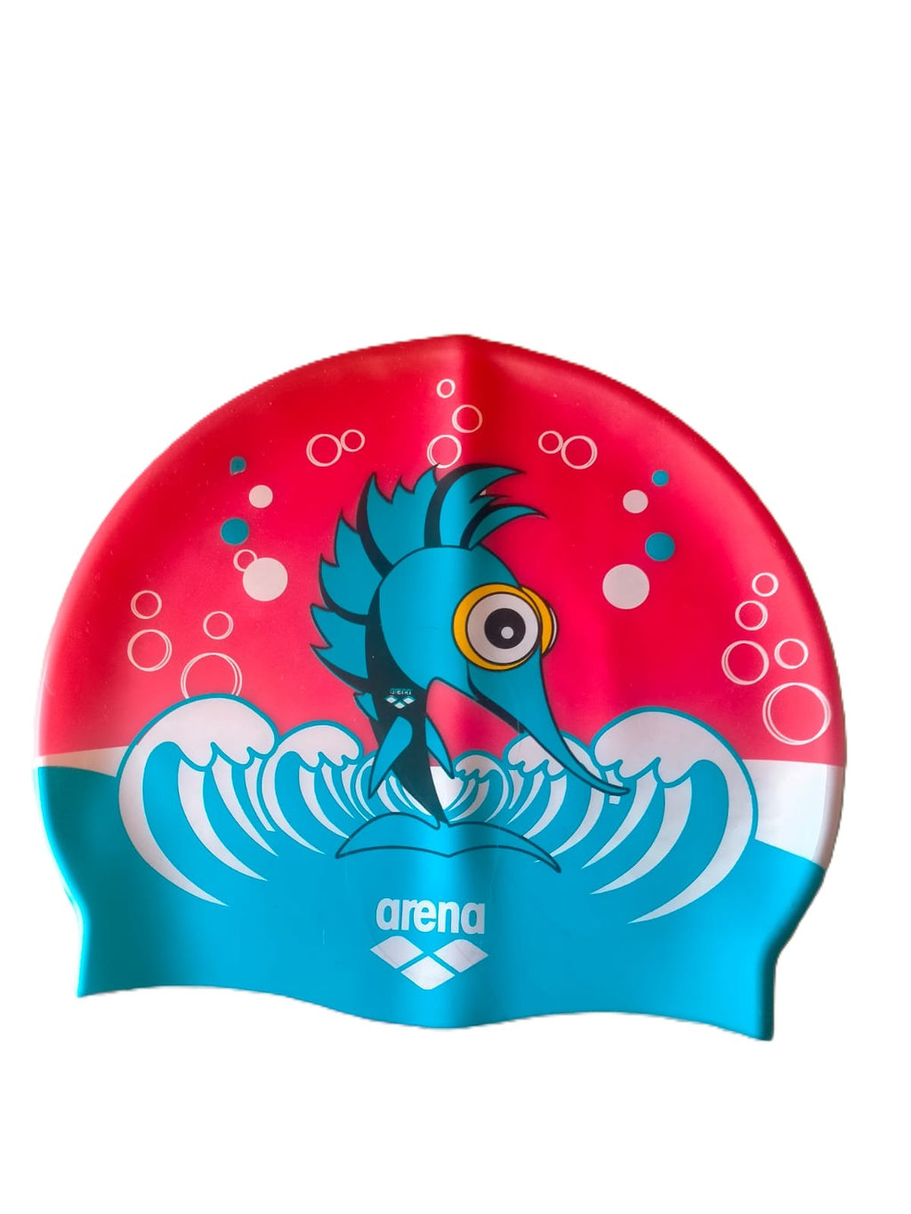 Arena, cuffia Junior in silicone decorata