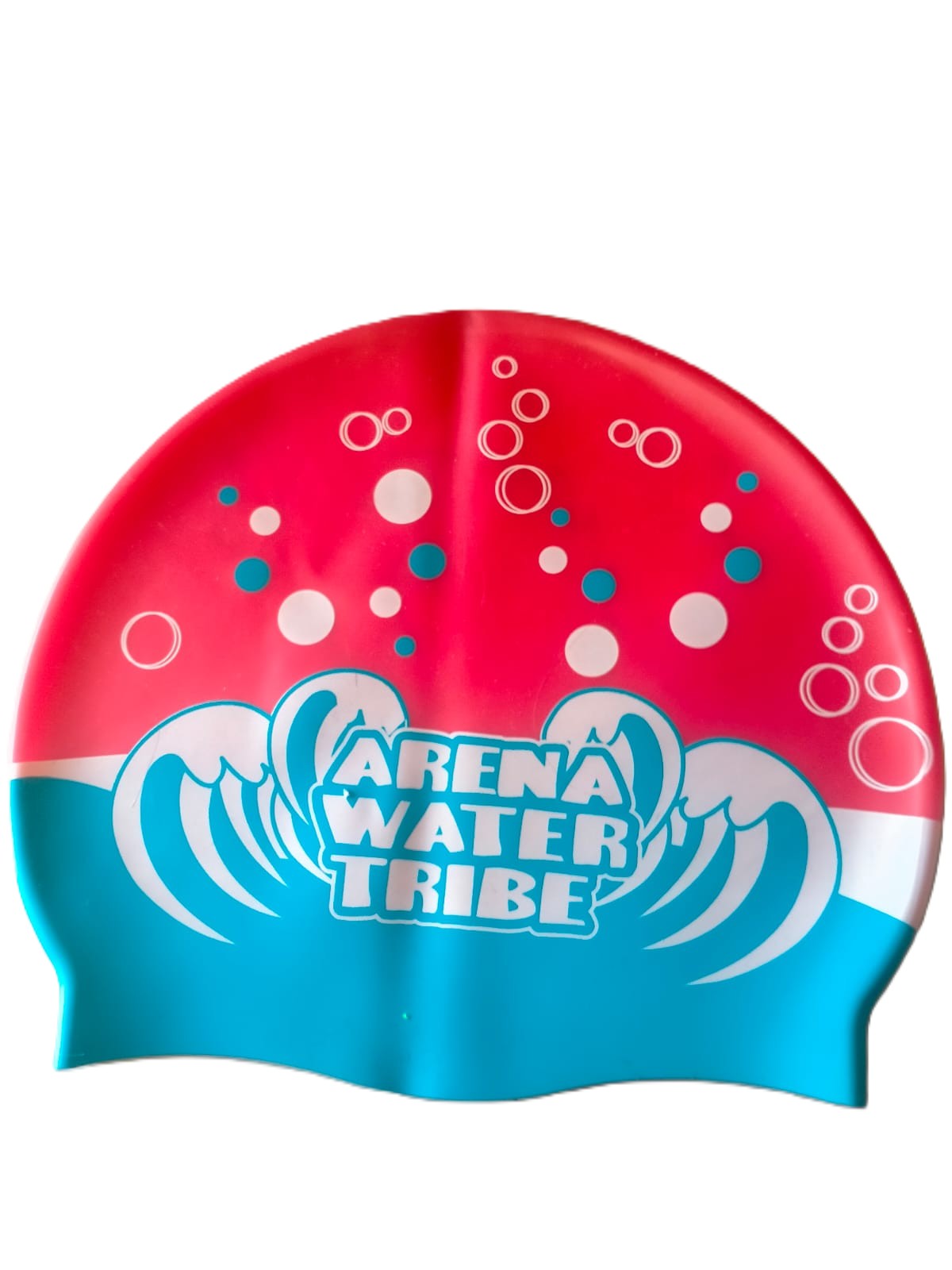 Arena, cuffia Junior in silicone decorata