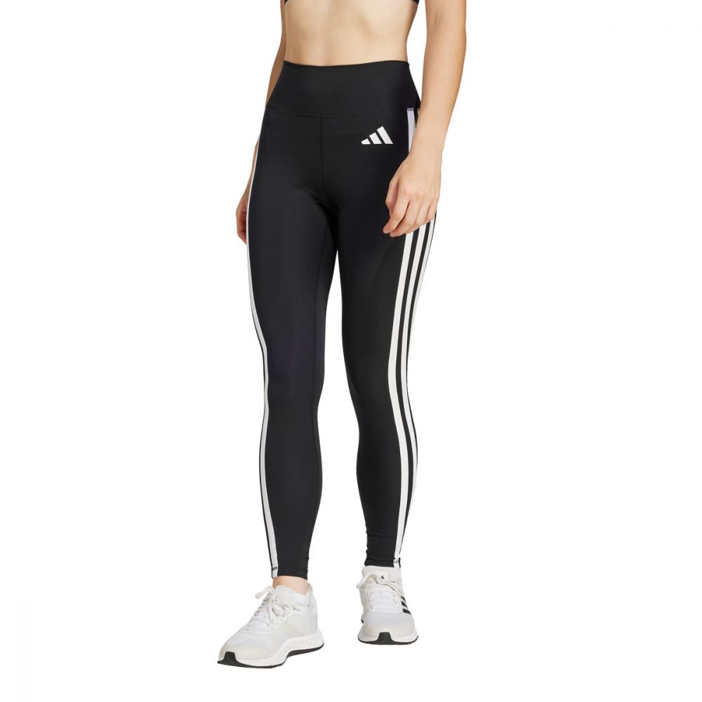 Adidas, leggings donna 3 stripes in cotone